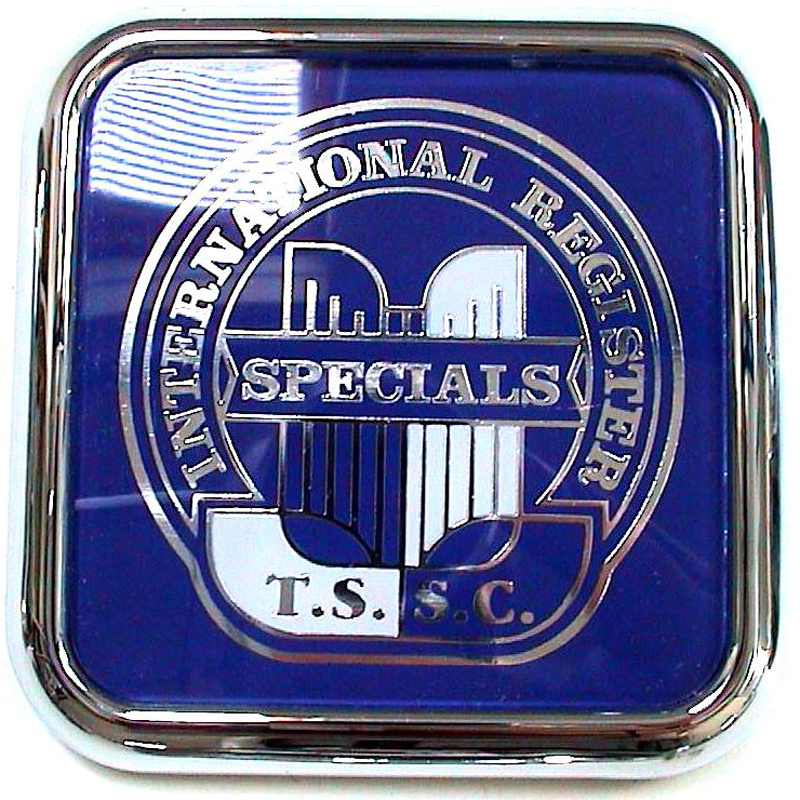 International Register Sprcials car badge